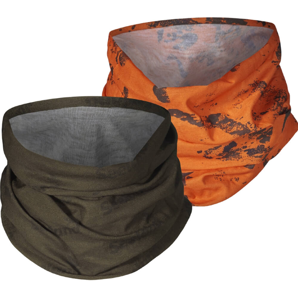 Seeland Tubes 2pc set (green/orange) - Scarf & Neck Warmer