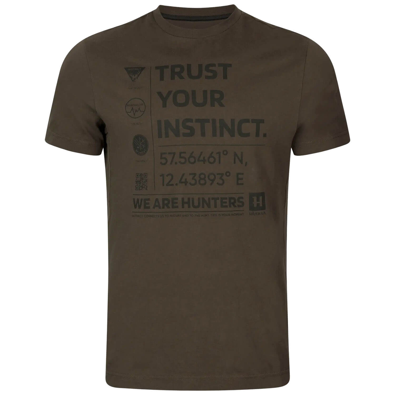 Härkila T-Shirt Instinct (Shadow Brown) -  Roe Buck Hunting