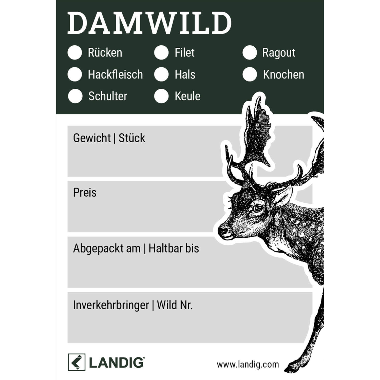 Landig hunting labels - Hunting Equipment