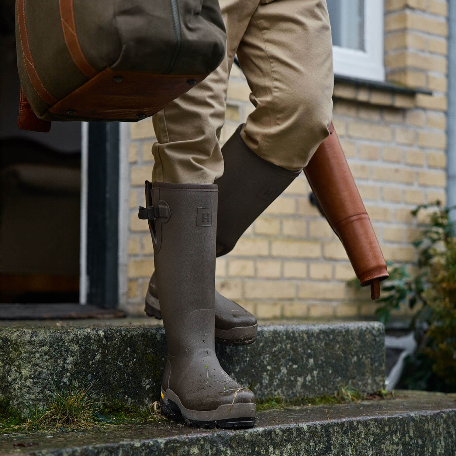  Härkila Forester Gusset rubber boots (Dark Willow Green)